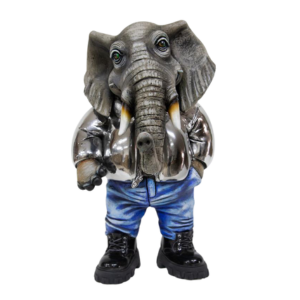 FASHIONISTA-Elephant In Metal Jacket