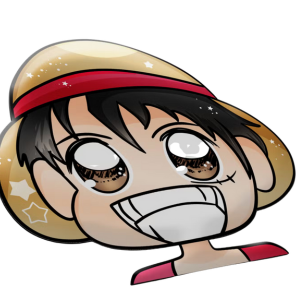 One Piece Luffy Peeker Sticker