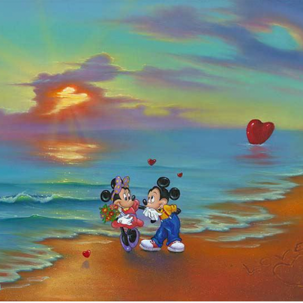 Mickey and Minnie Forever Love by Jim Warren