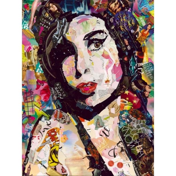 Amy Winehouse Prints - Pop Art Action Painting